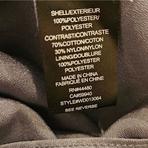 Large Blue gray dress lace detail homecoming prom party office wear - Picture 4 of 4